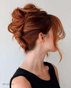 Wedding Hairstyles For Medium Length Hair: 40  Best Looks Medium Red Hair, Combover Hairstyles, Romantic Wedding Hair, Brunette Hair With Highlights, Bridal Hair Updo