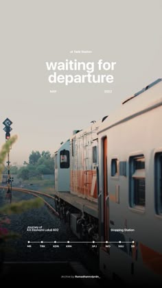 the cover of waiting for departure magazine