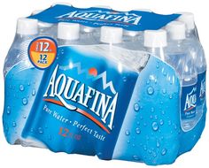 aquafina water - perfect irish 12 floz bottles, 24 / carton