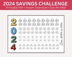 the printable 2012 savings challenge is here