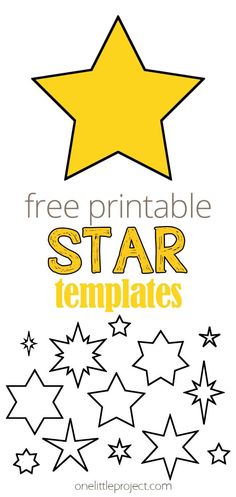 free printable star templates for kids