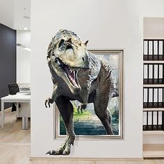 an image of a dinosaur in a room