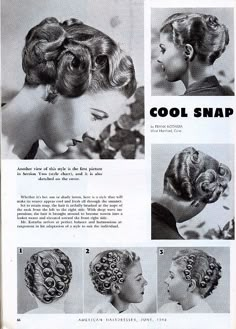 Bob Styling, Vintage Haircuts, Hairstyles Wig, Vintage Inspired Hair, Makeup Reference, Forties Fashion