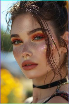 Get ready to turn heads and make a statement at this season’s music festivals with these top 19 festival makeup looks that will take your glam game to the next level. Festival season is all Make Up For Festival Music, Summer Festival Makeup, Maquillaje Festival Coachella, Festival Looks 2024, Makeup Festival Coachella, Boho Makeup Looks, Festival Looks Makeup, Easy Festival Makeup, Make Up Festival