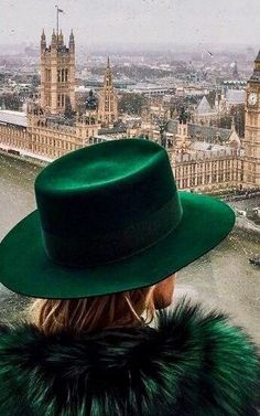 London View, Dark Green Aesthetic, Slytherin Aesthetic, Green Hat, Emerald City, Green Hats, Aesthetic Colors, Green Aesthetic, Kelly Green