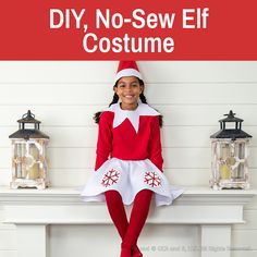 Elf On The Self Costume Diy, Elf On The Shelf Costume Diy Pattern, Diy Elf On The Shelf Costume Women, Elf On The Shelf Dress Up, Elf On The Shelf Diy Costume, Dress Like An Elf Day At School, Elf On A Shelf Costume, Diy Elf On The Shelf Clothes