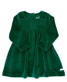 Evergreen Velour Smocked Dress She'll delight in this super soft long sleeved forest green smocked dress for baby girls, the perfect piece for autumn and winter family photos and holiday parties. 80% Cotton / 20% Polyester Machine wash cold; Only non-chlorine bleach when needed; Tumble dry low Imported / Designed in the USA Back button placket on all sizes Embroidery and Accessories are not included in the price. Winter Family Photos, Dress For Baby, Winter Family, Velour Dress, Green Girl, Smocked Dress, Girl Clothing