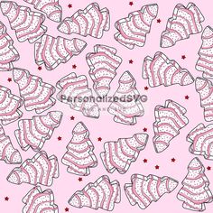 pink and white candy canes with stars on them, all in the same pattern