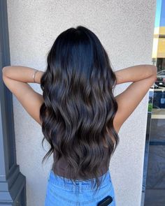 80 Trendiest Dark Brown Hair Ideas For 2024 Dye Black Hair, Soft Black Hair, Ashy Hair, Dark Brown Balayage, Brown Hair Inspiration, Black Brown Hair, Long Brunette Hair, Black Hair Dye