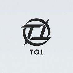 the logo for toi is shown in black and white