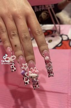 2023 Summer Acrylic Nails, Punk Nails, Grunge Nails, Colored Acrylic Nails, Long Acrylic Nails Coffin, Long Square Acrylic Nails