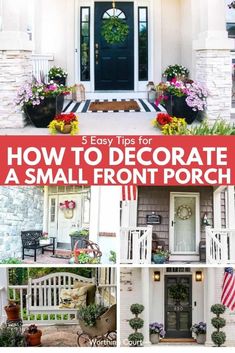 how to decorate a small front porch