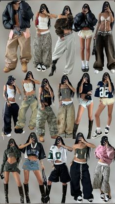 Marshall’s Outfits, Lil Tjay Concert Outfits, Big Thighs Outfit, Camp Flog Gnaw Outfits, Streetwear Women Outfits, Street Style Outfits Casual, Men's Outfits, Outfit Inspo Casual, 2000s Fashion Outfits