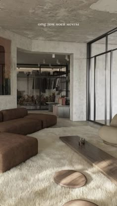 a living room filled with lots of furniture