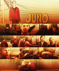 a collage of people with the words juno on them and images of young men