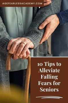 Is fear of falling holding you or your aging parents back? This fear can be paralyzing and hold us back from enjoying life to its fullest. Whether it's due to a previous fall, decreased balance and strength, or aging, it's important to address these fears head-on and take proactive steps to conquer them. Discover 10 empowering, practical tips to overcome the fear of falling and aging confidently every step (pun intended) of the way! Click the pin to learn more! #seniorsafety