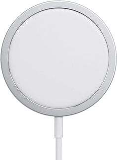 an image of a white round object on a stand with a usb cable plugged into it