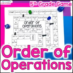 the order of operations game for 3rd grade students