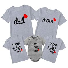 Matching Family Love T-Shirts Set 💖 Introduction: Elevate your family's style with our Matching Family Love T-Shirts Set. These adorable matching T-shirts are perfect for showcasing your family's bond and spreading love wherever you go. Made from high-quality cotton fabric, they offer comfort and style for every member of the family. Features: 👕 Comfortable Cotton Fabric: Crafted from a blend of cotton and polyester, these T-shirts are soft, breathable, and perfect for all-day wear. 👨‍👩‍👧‍? Look Tshirt, Son Clothes, Father And Baby, Dad Baby, Family Matching Outfits, Family Bonding, Family Set, Family Outing, Father Daughter