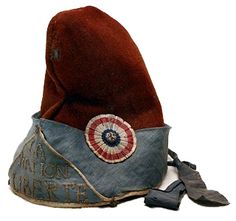 Phrygian cap, late-18th century, used by French Revolutionaries as a symbol of liberty Creative Cockades - Images and History of Cockades France Revolution, French Revolution Fashion, Phrygian Cap, Scarlet Pimpernel, Selvedge Magazine, 18th Century Clothing, Century Clothing