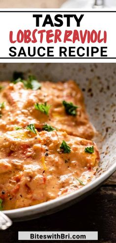 this tasty lobster ravioli sauce recipe is an easy and delicious side dish