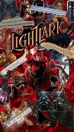 a collage of characters from the video game lightart is shown in this image