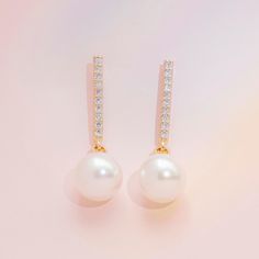 Default Title Bride Earrings Pearl, Bridal Shower Treats, Drop Pearl Earrings, Wedding Glam, Proposal Boxes, Modern Bridesmaid, Wedding Roles, Convertible Bridesmaid Dress, Bridesmaids Earrings