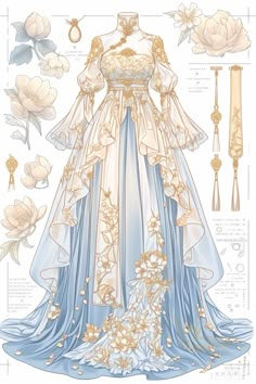 #Midjourney #nijijourney #AIGC #小红书 #alart #小红书 #Ai绘画 #国风 #头像 #治愈 #唯美 #氛围感 Ball Gown Reference, Gown Reference, Magnificent Dresses, Light Blue Ball Gown, Ballroom Extravaganza, Outfits Drawing, Blue Ball Gown, French Baroque, Fairytale Gown