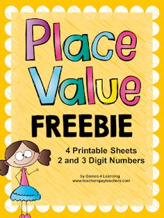 place value freebie for kids to practice numbers