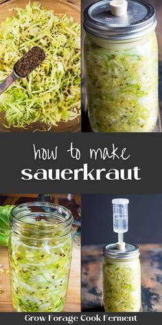 how to make sauerkraut in a mason jar