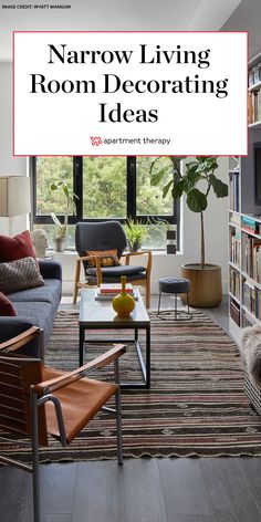 a living room filled with furniture and bookshelves