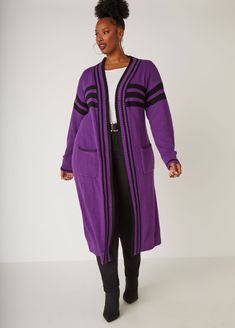 Plus Size striped cardigan knit plus size knit duster plus size sweater Plus Size Duster, Knit Duster, Plus Size Sweater, Cardigan Knit, Midi Dress Casual, Plus Size Sweaters