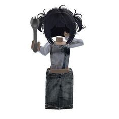 an animated girl holding a wrench in her hand