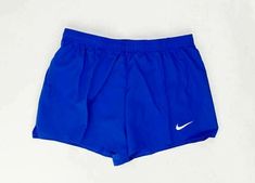 Nike Sportswear Athletic Shorts For Jogging, Functional Blue Activewear For Jogging, Nike Solid Activewear For Jogging, Nike Blue Athletic Shorts For Sports Events, Breathable Blue Shorts For Jogging, Breathable Blue Athletic Shorts For Training, Blue Breathable Athletic Shorts For Training, Nike Athletic Shorts Sweat Resistant For Gym, Nike Breathable Sporty Athletic Shorts