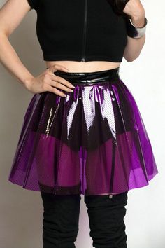 Melanie Martinez Style, Plastic Skirt, Latex Skirt, Plastic Clothes, Alternative Outfits, Garters, Pastel Goth, Kawaii Fashion, Skirt Outfits