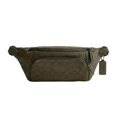 a coach belt bag in khaki