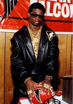 90s Black Men, Draft Day, Deion Sanders, Prime Time, Gameday Outfit, Atlanta Falcons, Day Outfit, Elegant Outfit