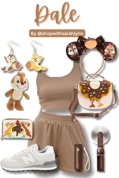 an image of a woman's outfit and accessories for the disney world character costume contest