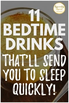 Food To Help Sleep, Sleep Drink, Sleep Peacefully, Time Routine