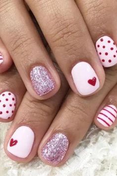 For those of us who love beautiful nails and have always wanted long fingernails, but were never able to, here are some beautiful Valentine nail ideas to inspire you. #valentines #nails #nailart #shortnails Valentine Nail, Heart Nail Designs, Valentine Nail Art, February Nails, Nail Designs Valentines, Valentines Day Nails, Valentine Nails, Best Nail Art Designs, Cute Gel Nails