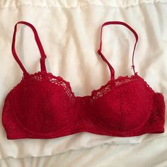 New Without Tags Red Lace Balconette Bra From H&M. Super Cute Red Lace With Mesh Back. Never Worn Besides Trying On. Adjustable Straps, Hook Closure In Back. Size 32b. Make An Offer Or Bundle With Other Items In My Closet For A Personalized Offer :) Perfect For Valentine’s Day! Red Bra Set, Red Fitted Bra With Padded Cups, Fitted Red Bra With Padded Cups, Red Bras, Red Underwire Bra With Lined Body, Fitted Red Underwire Bra, Fitted Red Lace Bra, Lace Balconette, Red Lace Bra