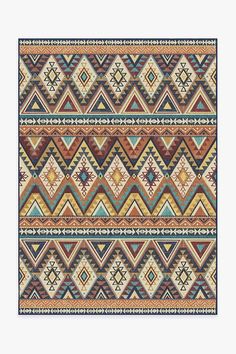 The Southwestern style of our Adobe Multicolor rug showcases repeated rows of geometric patterns in a fresh earth tone color palette. Earth Tone Color Palette, Multicolor Rug, Ruggable Rug, Earth Tone Color, Earth Tone Colors, Small Homes, A Rug, Area Rug Runners, Rug Stain