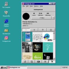 an image of a computer screen with many different things on it, including pictures and text