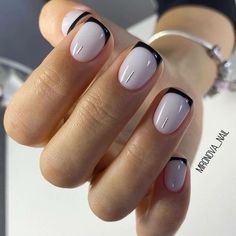 Black Acrylic Nails, Her Nails, Blush Nails, Black Nail, Get Nails, Neutral Nails, Chic Nails