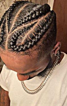 Mens Braided Styles, Braided Hair Styles For Men, Undercut Braids Hairstyles Men, Mens Cornrows Design, Black Boys Braids With Fade, Fishbone Braids For Men, Guys Braids Men Hairstyles, 4 Braids For Men, Braid Styles For Men With Fade