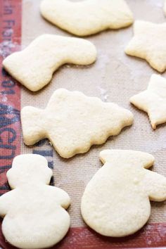 some cookies are on a baking sheet and ready to be baked