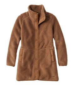 Women's Bean's Sherpa Fleece Coat | Fleece at L.L.Bean Womens Sherpa, Fleece Coat, Womens Fleece, Sherpa Fleece, Ll Bean, Coat Fashion, L L Bean, Outerwear Women, High Collar