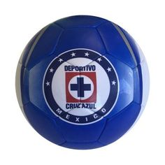 a soccer ball with the logo of cruz azul on it