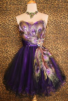 Purple Peacock Prom Cocktail Evening Mardi Gras Pageant Short Gown Dress M 6 8 | eBay Peacock Cocktail Dress, Short Gown Dress, Purple Peacock, Real Images, Peacock Dress, Short Gowns, Peacock Feathers, Gown Dress, Gorgeous Gowns