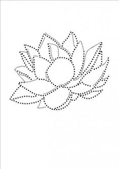 an image of a flower made out of dots